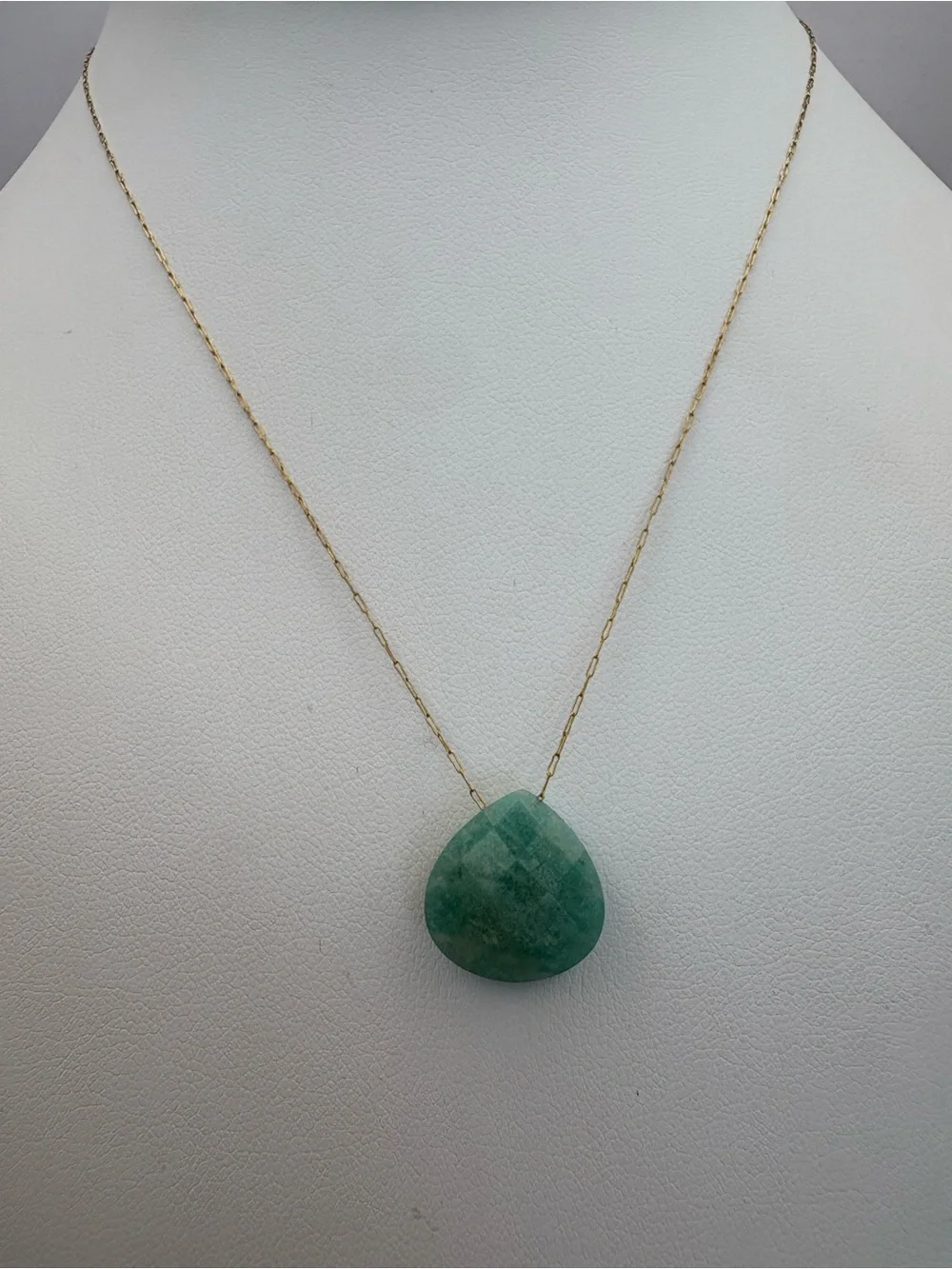Amazonite Teardrop Necklace